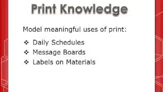 Print Knowledge Content