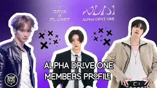 BOYS II PLANET Debut lineup [ ALPHA DRIVE ONE's  member profile ] #boys2planet #alphadriveone #mnet 