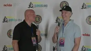 Andy Hassell and Steve Strangio talk about films at the Long Island Film Expo in Bellmore