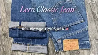 Lern About Vintage 501 Jean 90s USA #levis501 #usa #vintage #jeans  