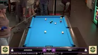 AMANDA vs GIO - THE SPOT POOL ROOM - TABLE 1 | EvoSports