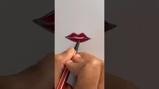 #red #lips #easy #drawing #shortvideo #shortsviral #trending #shorts #art #colors