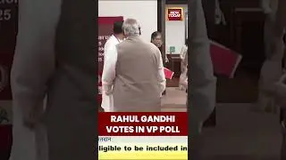 Rahul Gandhi Votes in VP Poll | #jpnadda #vicepresidentialelection #vpelection #vicepresidentofindia