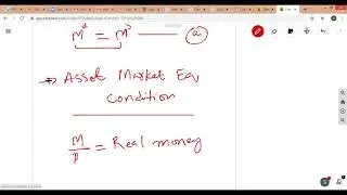 Asset Market Equilibrium
