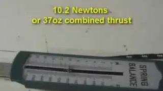 EFlite F-15 static thrust test stock setup