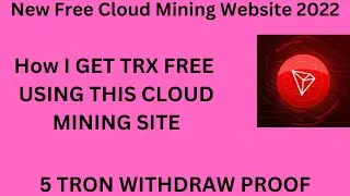 New Free Cloud Mining Website 2022 | TRON Cloud Mining Website | Crypto Mining | X-TRON Review