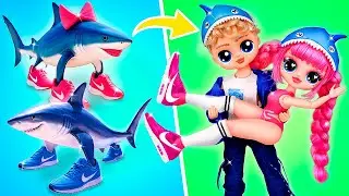 La Nageuse Tralalero Tralala Swimmer Grandit ! Animaux Italian Brainrot & DIY LOL OMG