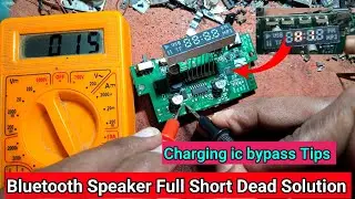 Bluetooth Speaker Shorting Kaise Hataye? | bluetooth charging ic bypass karne ka tarika 🛠️ 