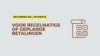 Internet banking tutorial - Bill payments