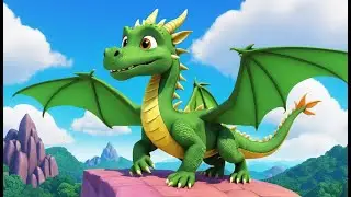 🐉 Dragon Learns to Fly | 3D Animated Nursery Rhyme for Kids