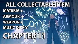 Final Fantasy 7 Remake - Chapter 11 - All Collectable - Materia - Weapon - Full Guide 100%