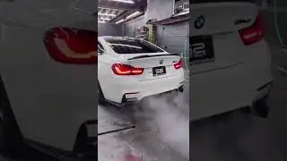 bmw m4 exhaust sound 🔊👀pops and bangs 💥💥💥💥