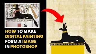 HOW TO MAKE | DIGITAL PAINTING | FROM A IAMGE | VIDEO #anubis #digitalpainting #Egypt