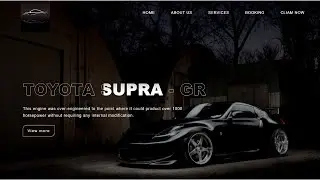 How To Make Animated Car Website Using HTML & CSS Step By Step