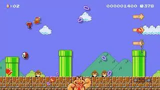 ブンブンといっしょ/1-1 but with Boom Boom by ねこキラー [Nekokira] 🍄Super Mario Maker 2 | No Commentary #dsy
