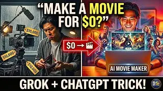 Снимите ПОЛНЫЙ фильм с помощью ИИ &mdash; бюджет 0 долларов, без камеры, без актёров! 🎥 (секретный трюк...