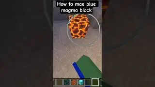 how to make blue magma block #greenbeann #minecraft #shorts