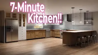 The 7-Minute Kitchen Design- As Shown! Using Chief Architect X-13