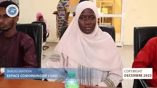 UAD Pr Ibrahima Faye Recteur L'inauguration de l'espace coworking