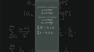 👊Absolute vs. 🤷🏻‍♀️conditional convergence 🤔🤔 #apcalculus #apcalc #unit5 #shorts