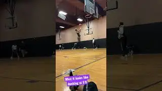 5&rsquo;8 Dunking On 10ft Rim EASILY #shorts #explore #basketball #gym #hoops  #dunking #dunker