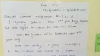 Gate 2021 Modifications and Application Date - Excel 2