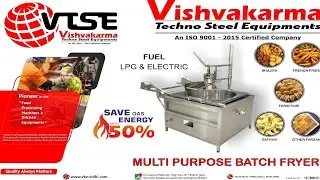 Energy Saving Batch Fryer &ndash; Tilting Type WITH BHAJIYA MACHINE