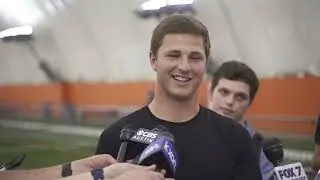 Michael Taaffe Texas Pro Day Interview (Will return next season)