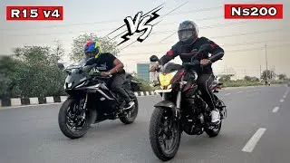 Pulsar Ns200 Obd 2 Vs Yamaha R15 Drag Race 2023: Winner 🥇?