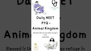 Daily NEET PYQ - Animal Kingdom (NEET 2021) #day32 #neet2026 #class11biology #animalkingdom #biology