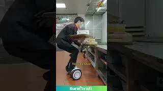 Food Delivery Just Got an Upgrade! #hoverboard #restaurant #future