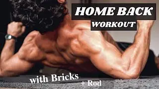 BACK WORKOUT AT HOME | wings workout with bricks and barbell rod | BIN MALIK Fitness