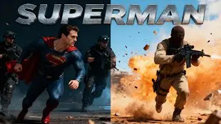 Superman vs Aliens [720P AI Concept Movie & AI Song]