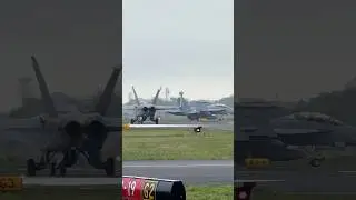 F-18s Taxiing at Farmingdale Republic #aviation #usaf #f18