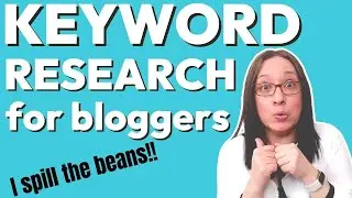 How to do KEYWORD RESEARCH for Blog Posts | blogging for SEO with my new niche site