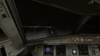 okayish fenix a320 landing at KABQ