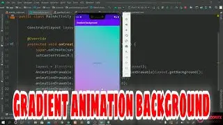 Gradient animation background in Android studio | Codoryx