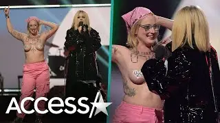 Avril Lavigne Confronts Topless Protester At Juno Awards