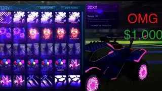 1 of rich inventory in Rocket League ($1,000+) (40+ black market) March 2018