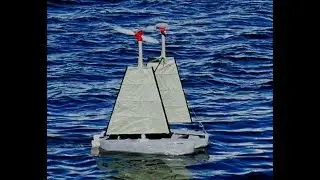 Dual Rigid Wing Prototype Wind Turbine Generator Vessel Sailing | Seattle WA Clean-Tech Innovation