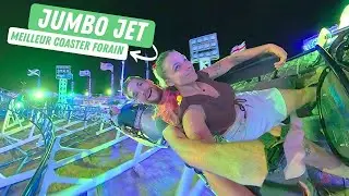 🎢Je fais mon 1er JUMBO JET (roller coaster forain !) AMIGOLAND