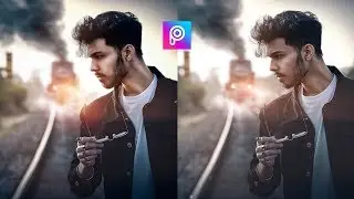 Vijay Mahar New Train Viral Concept Editing In Picsart | Vijay Mahar Photo Editing | Pijush Editing
