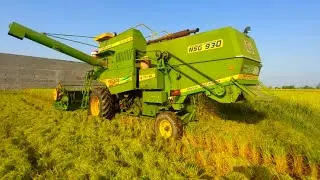 Combine Harvester Amazing Work with SMS System