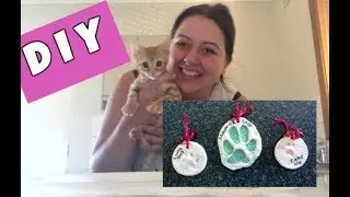 DIY PET'S PAW PRINT ORNAMENT! | Christmas 2017