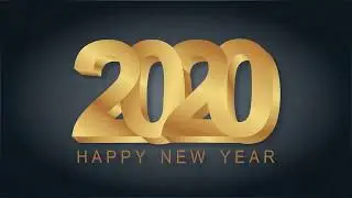 #115 | Happy New Year 2020 | Logo Design | Basic CorelDraw in Hindi