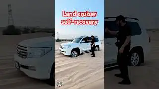 Land Cruiser self-recovery stuck in sand💪🚨 #offroadrecovery #carstuckinsand #landcruiser