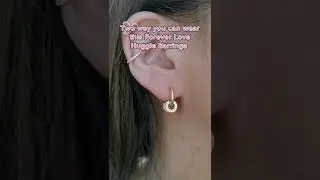 Two Way You can Wear this Forever Love Huggie Earrings &hearts; ROSERAIE GAL