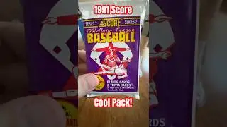 1991 Score baseball cards pack opening rip
