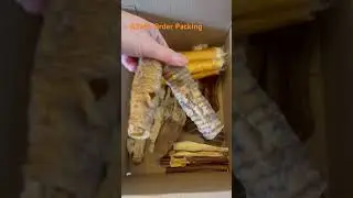 Packing an order for two dogs 🐶🐶#dog #dogchews #puppy #dogfood #asmr #asmrorder #orderpacking