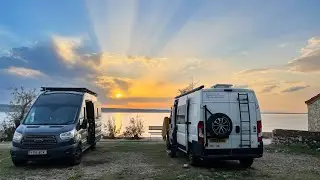 НЕВЕРОЯТНЫЙ хорватский кемпинг на берегу моря! | Vanlife Europe